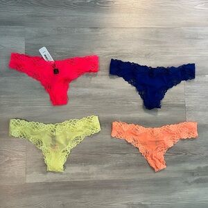 NWT & NWOT La Senza Lace Thongs size Medium